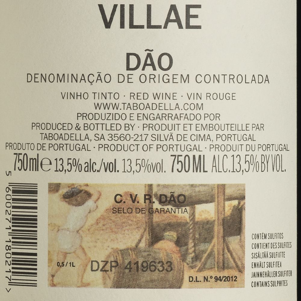  - Vinho Tinto Taboadella Villae Dão 75cl (2)
