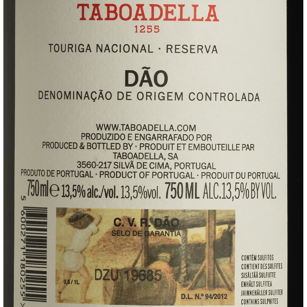  - Vinho Tinto Taboadella Touriga Nacional 75cl (2)