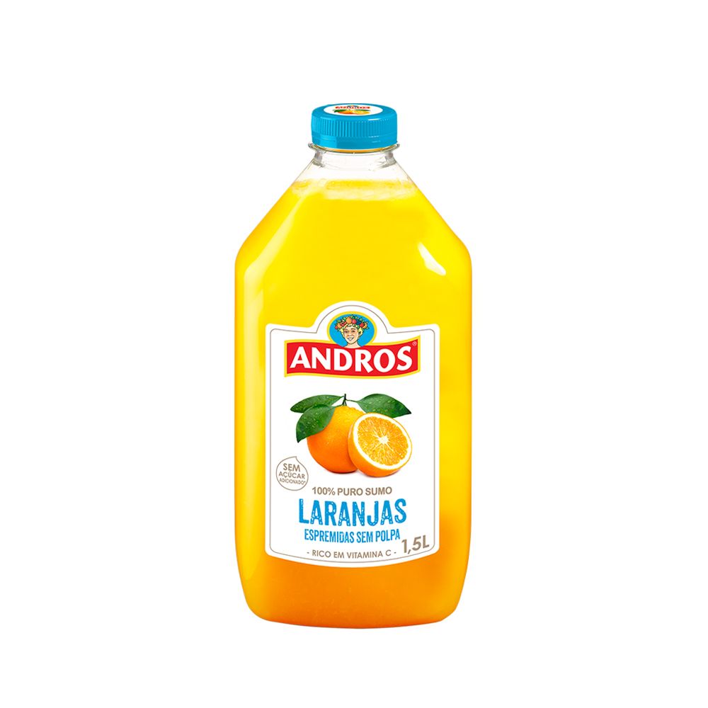  - Andros Orange Juice 100% Without Pulp 1.5L (1)