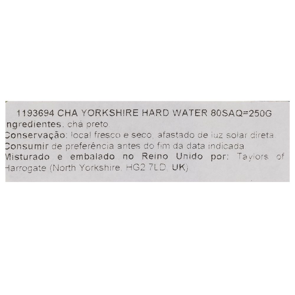  - Chá Yorkshire Hard Water 80Saquetas=250g (2)