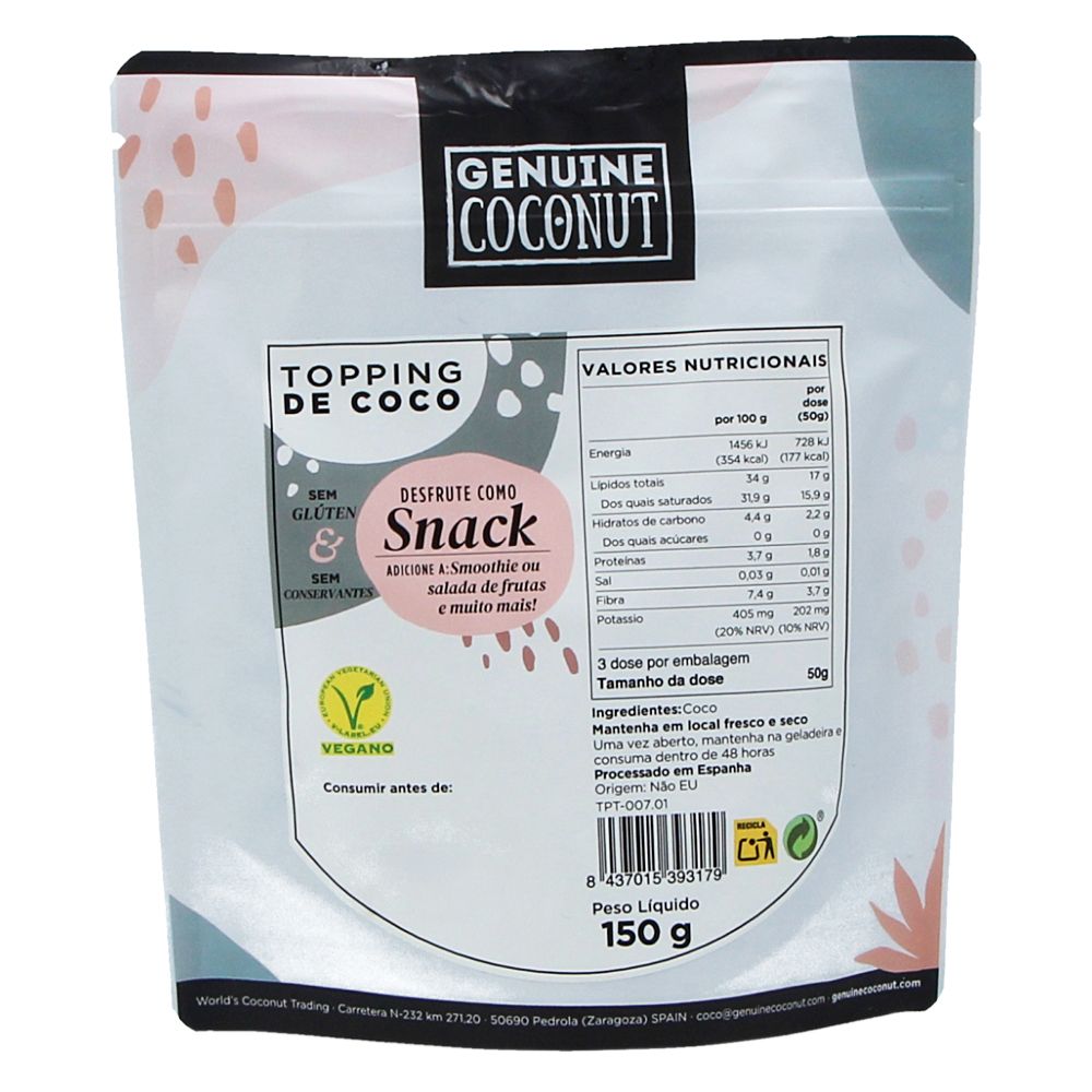  - Topping Coconut Genuine Coconut 150g (3)