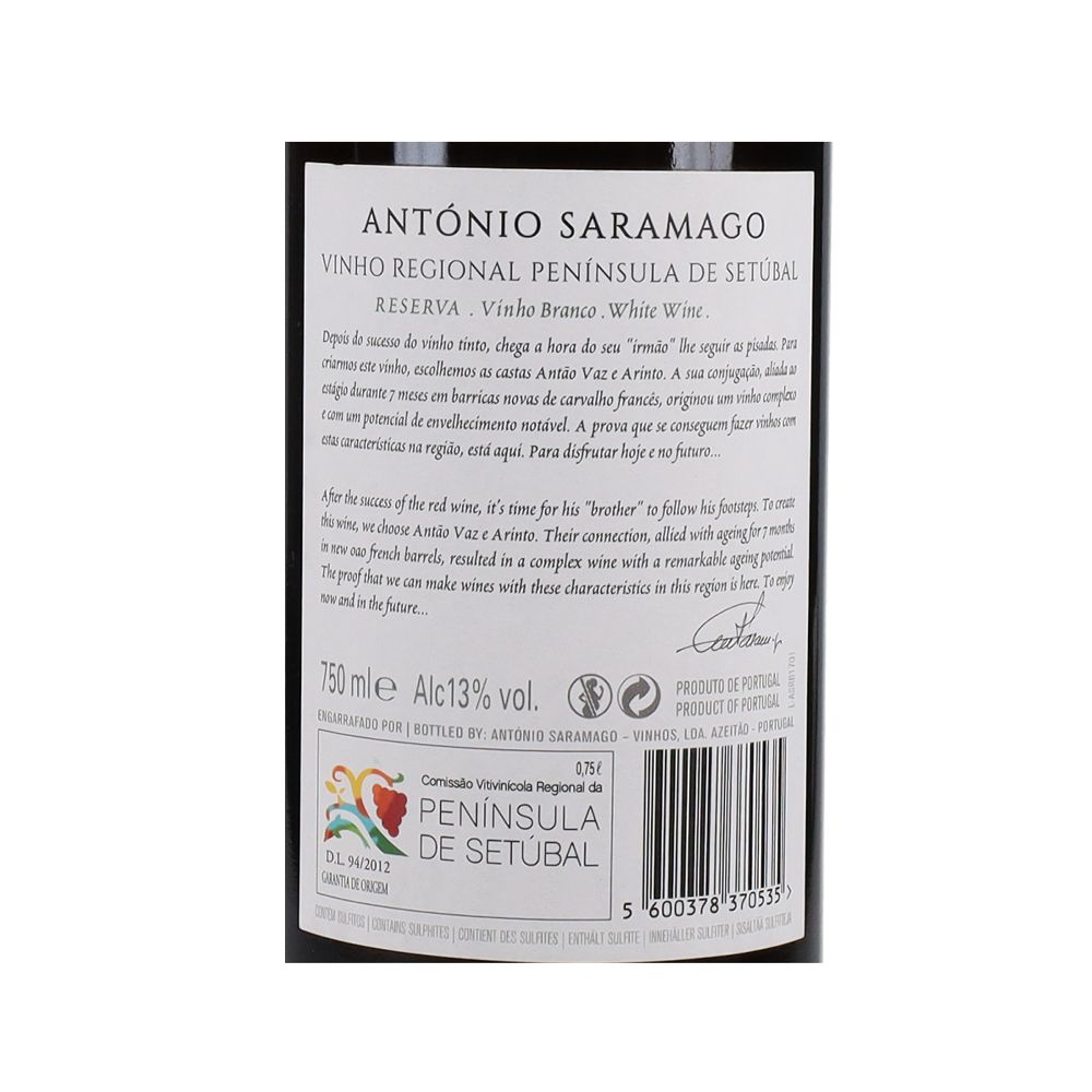  - António Saramago Reserva White Wine 75cl (2)