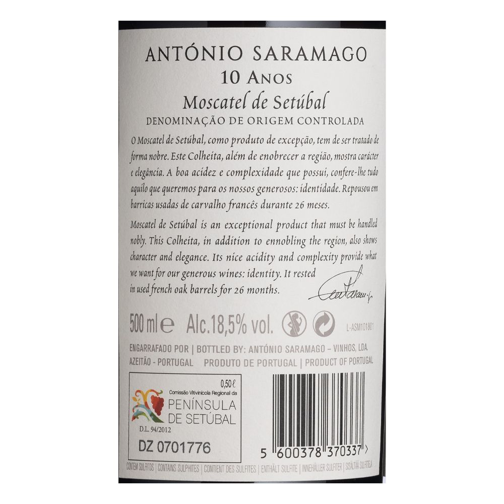  - Moscatel António Saramago 10 Anos 50cl (2)