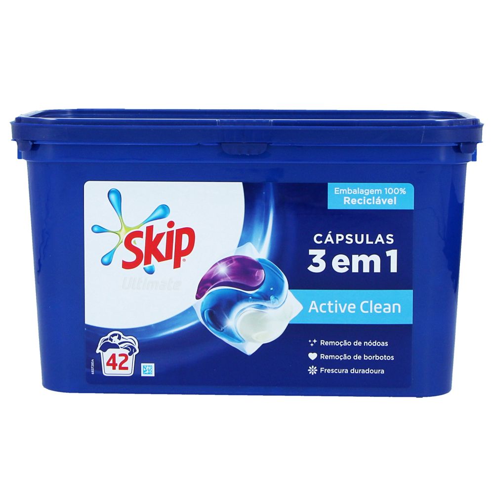  - Detergent Skip Capsules Ultimate Active Clean 42D=1134g