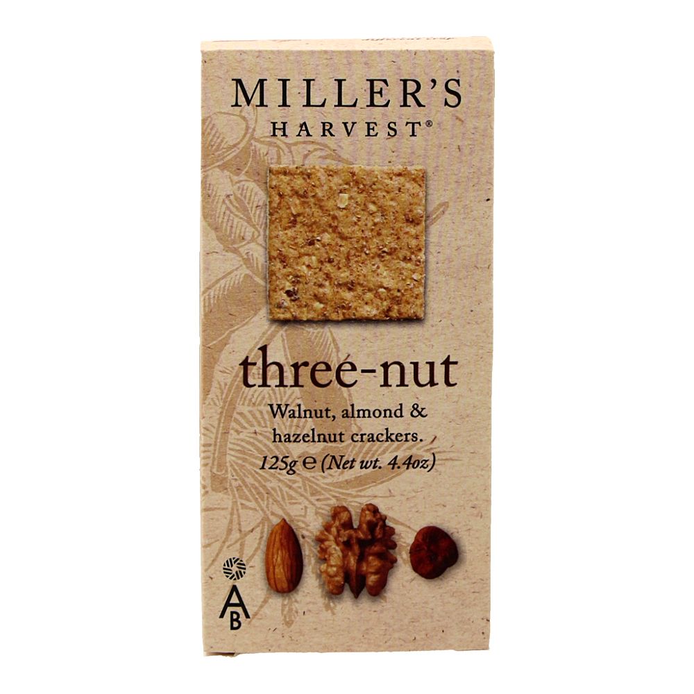  - Millers 3 Nuts Crackers 125g (1)