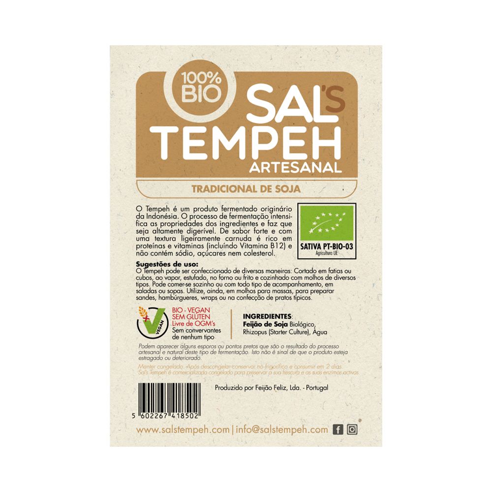  - Sal`s Traditional Soy Tempeh Organic & Gluten Free 250g (1)