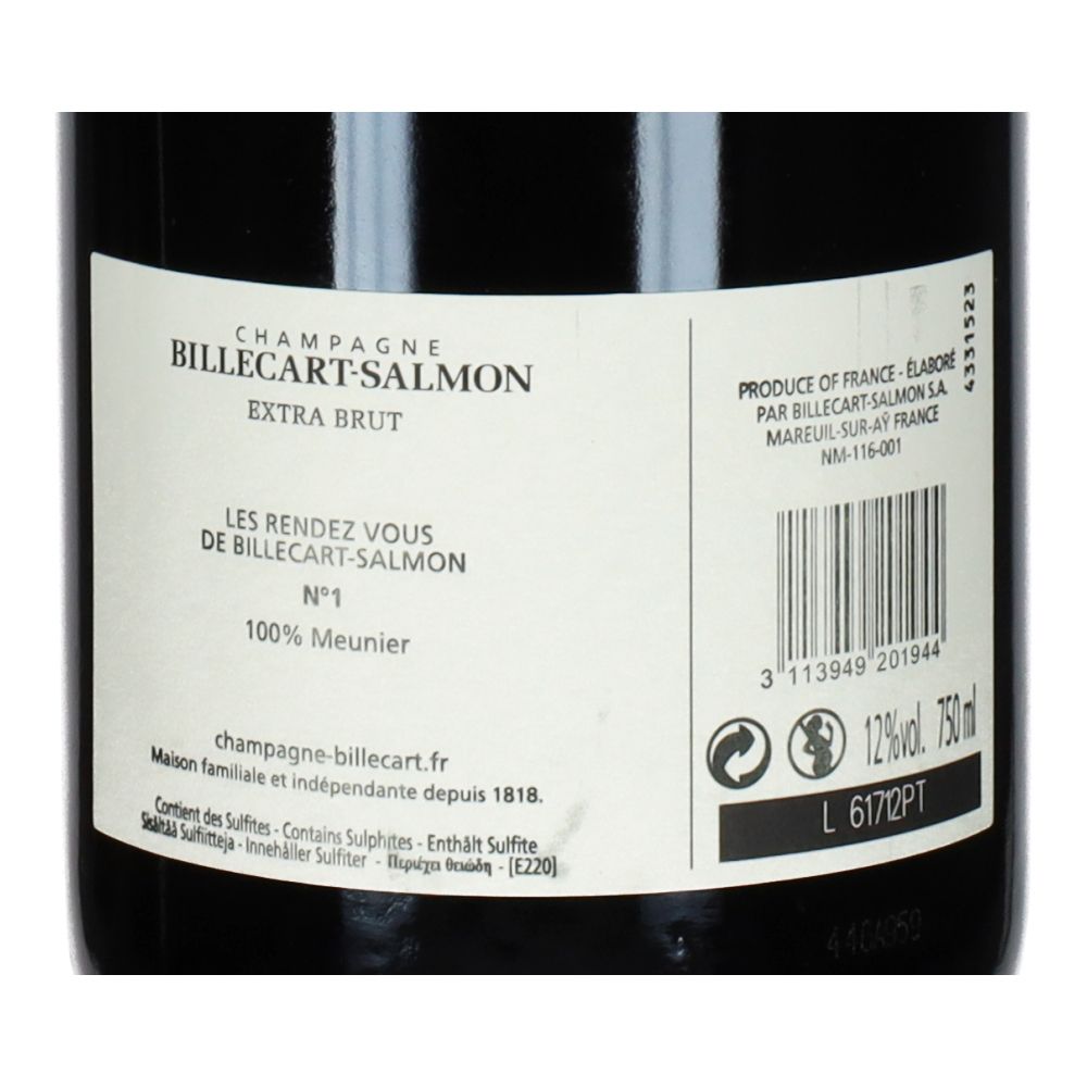  - Billecart-Salmon Extra Brut Meunier Rendez-Vous No.1 Champagne 75cl (2)