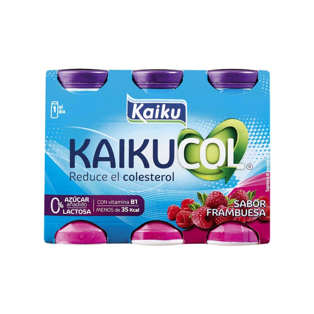  - Iogurte Líquido Kaikucol Framboesa Zero Sem Lactose 6x65ml (1)