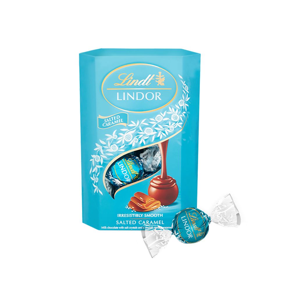  - Lindt Lindor Salted Caramel Chocolate Egg 260g (1)