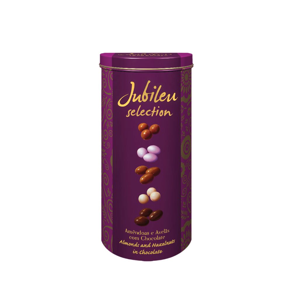  - Jubileu Chocolate Almond & Hazelnut Purple Tin 200g