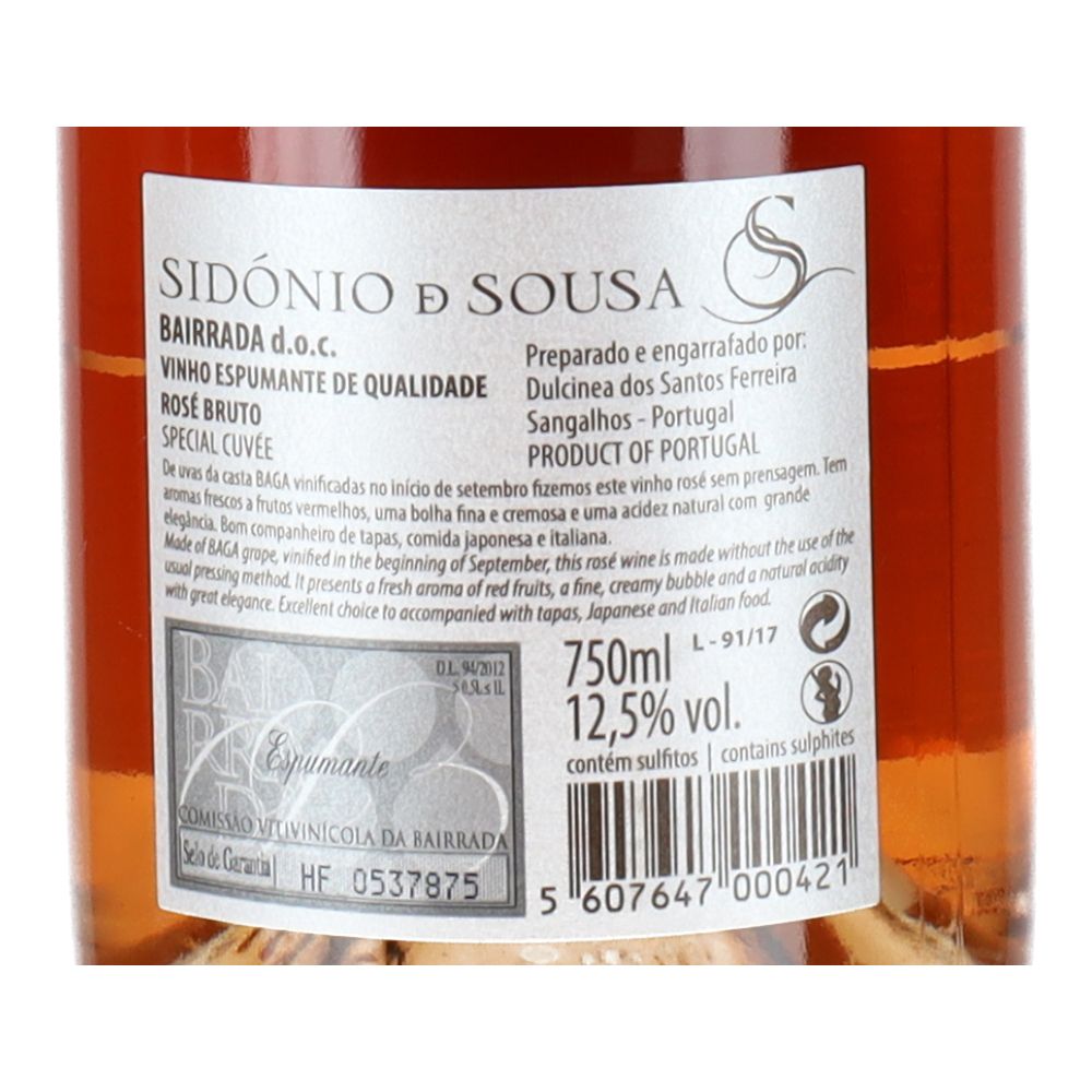  - Sidónio Sousa Special Cuvée Rosé Sparkling Wine 75cl (2)