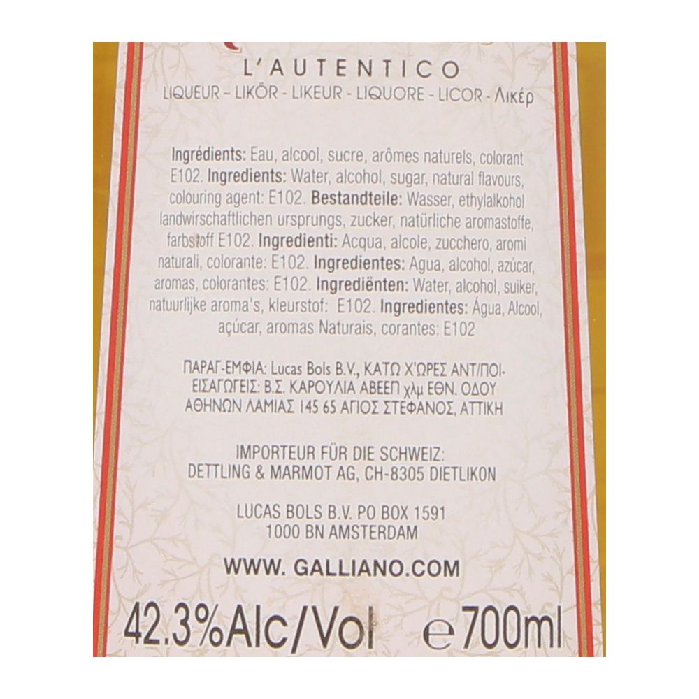  - Galliano Liqueur 70cl (2)