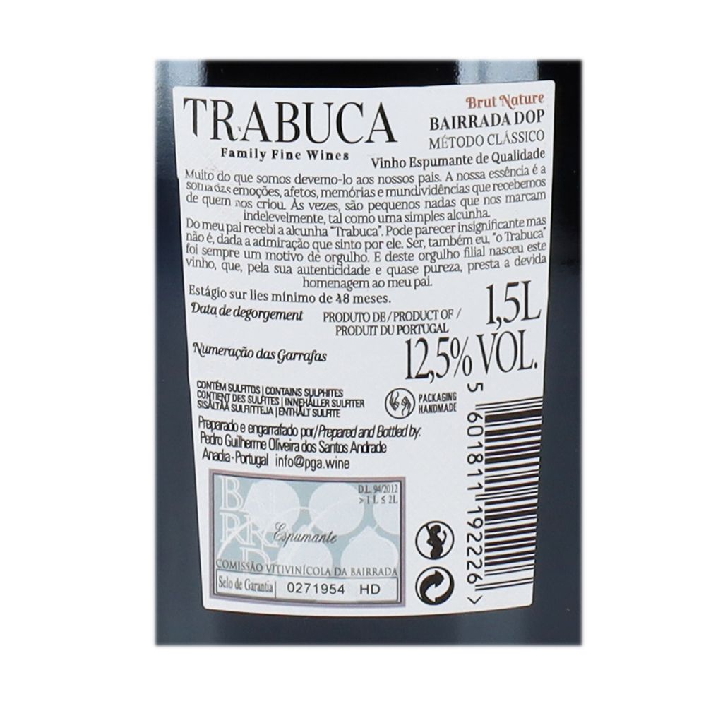  - Trabuca Cuvée Sparkling Wine 1.5L (2)