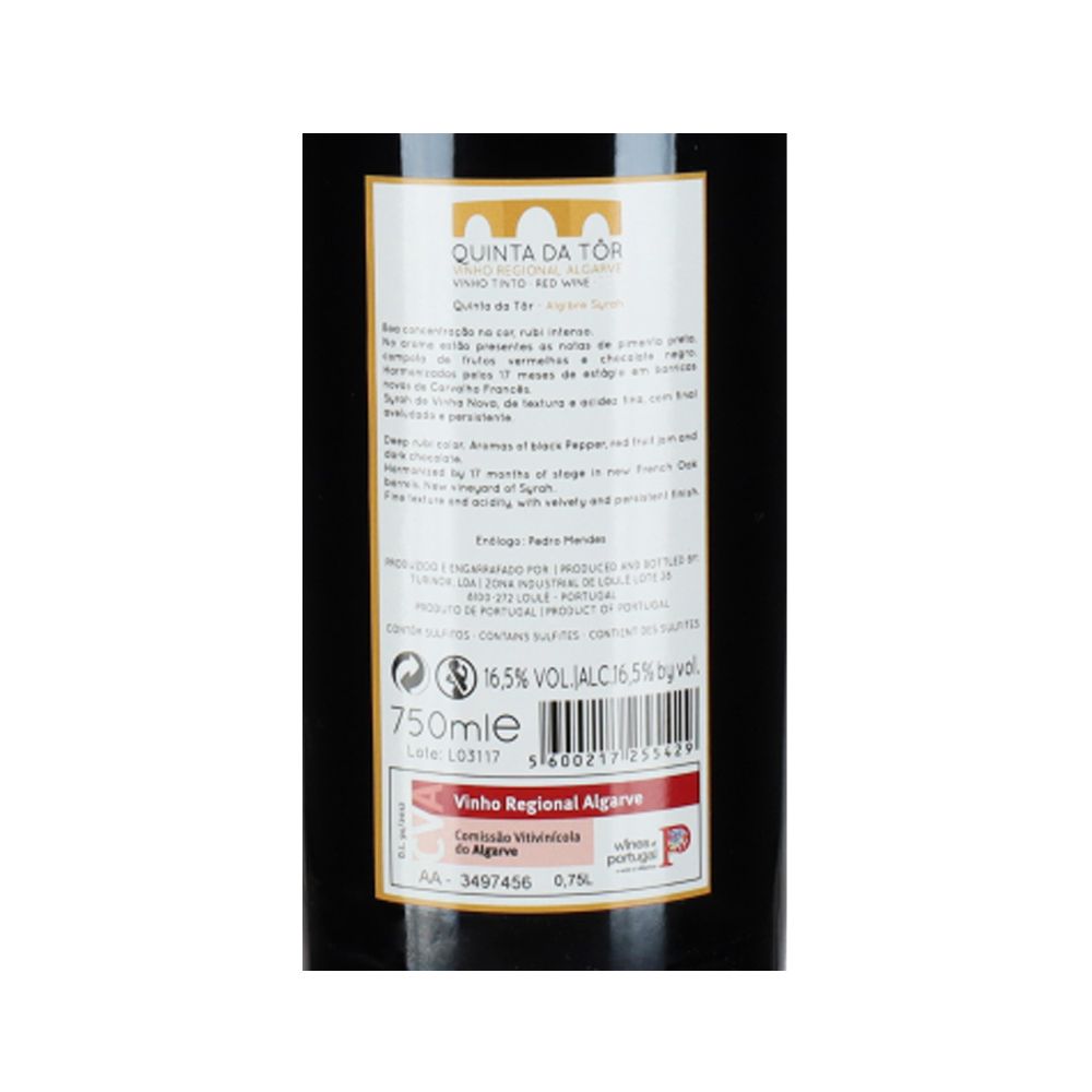  - Vinho Tinto Quinta da Tôr Syrah Grande Reserva 75cl (2)