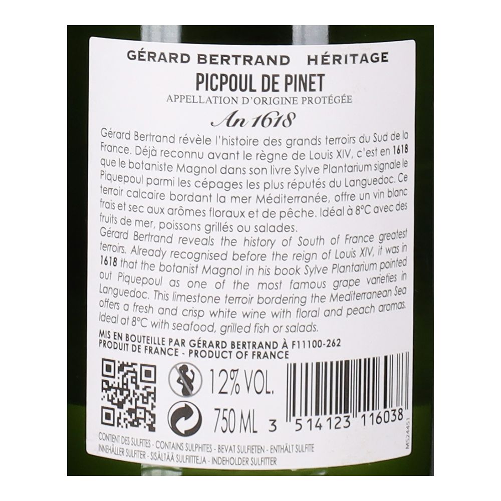  - Vinho Branco Gerard Bertrand Picpoul de Pinet 75cl (2)