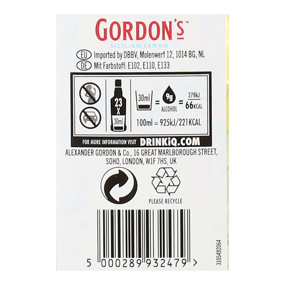  - Gin Gordon`s Silician Lemon 70cl (2)