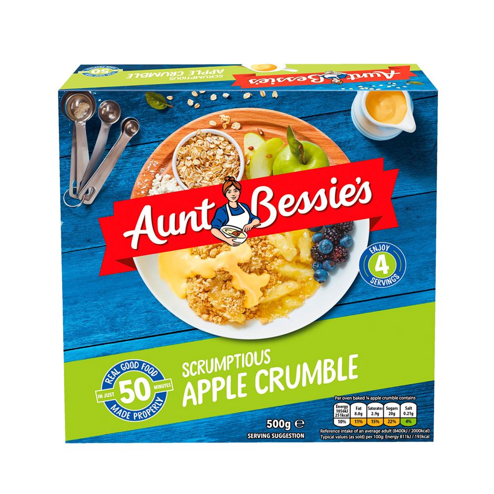  - Aunt Bessie`s Scrumptious Apple Crumble 500g (1)