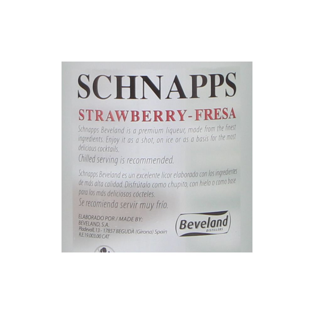  - Beveland Strawberry Schnapps Liqueur 70cl (2)