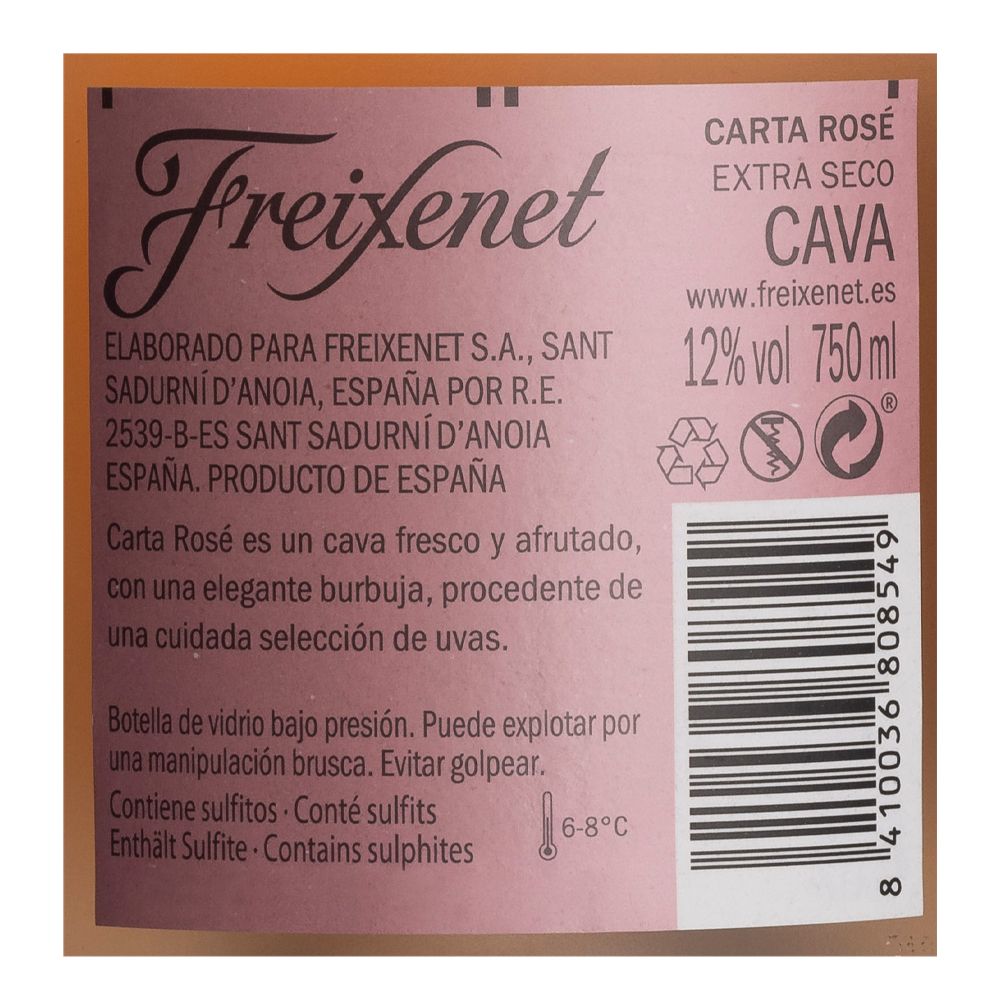  - Freixenet Carta Rosé Sparkling Wine 75cl (2)
