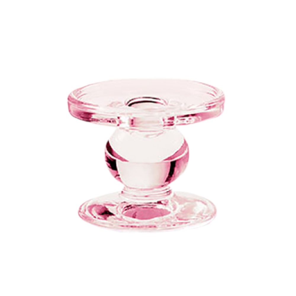  - Small Rose Glass Candlestick (1)