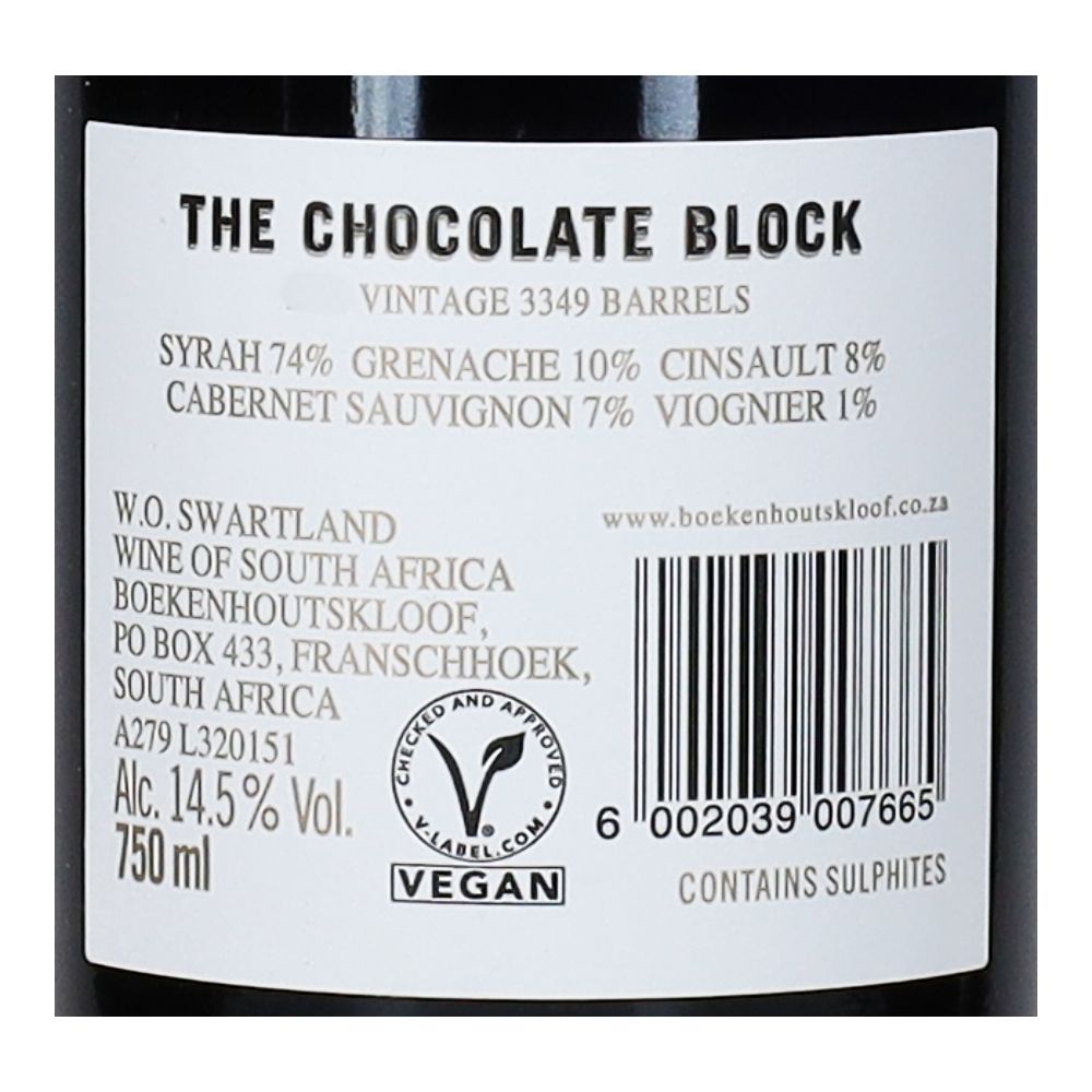  - Vinho Tinto The Chocolate Block 75cl (2)
