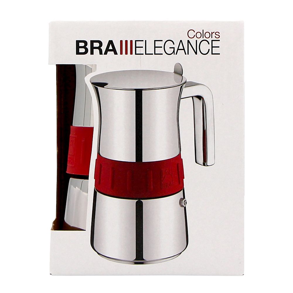  - Bra Elegance Red Coffee Maker 4 Cups (1)