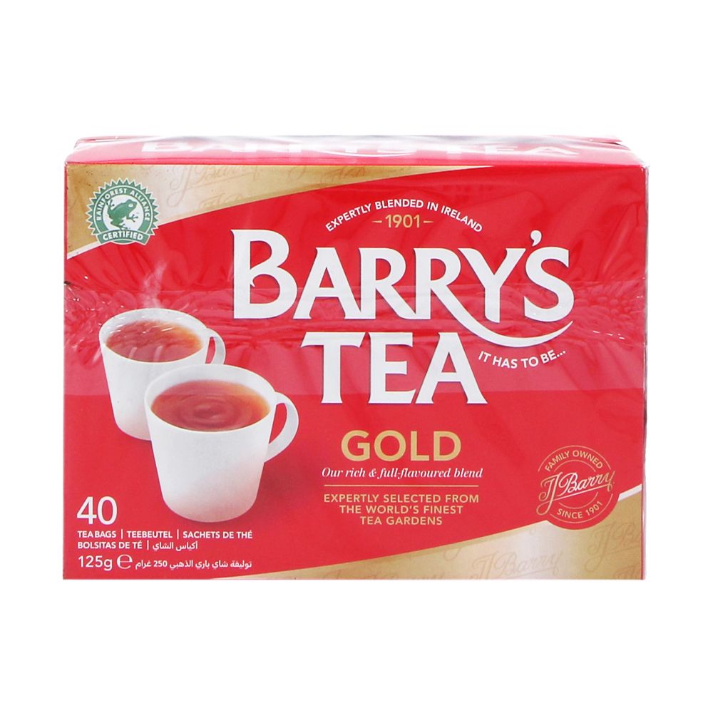  - Chá Barrys Gold 40Saquetas=125g (1)
