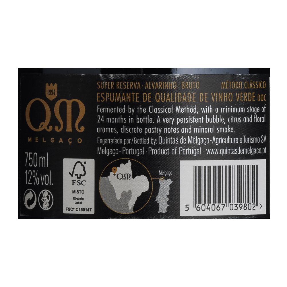  - Quinta do Melgaço Alvarinho Super Reserve Sparkling Wine 75cl (2)