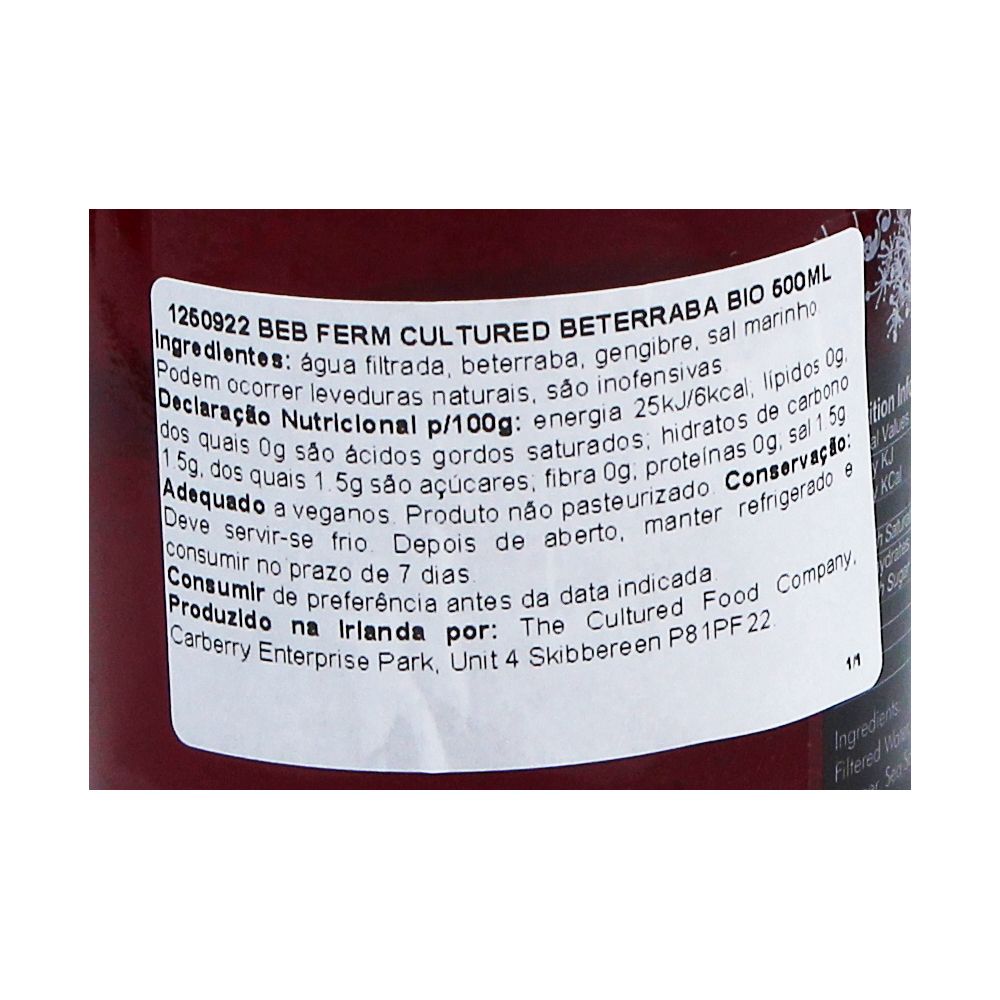  - Kvass Fermented Drink Cultured Beetroot Organic 500ml (2)