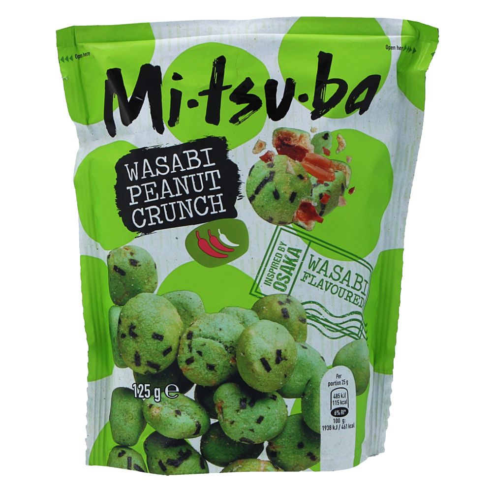  - Snack Mitsuba Wasabi Peanut Crunch 125g (1)