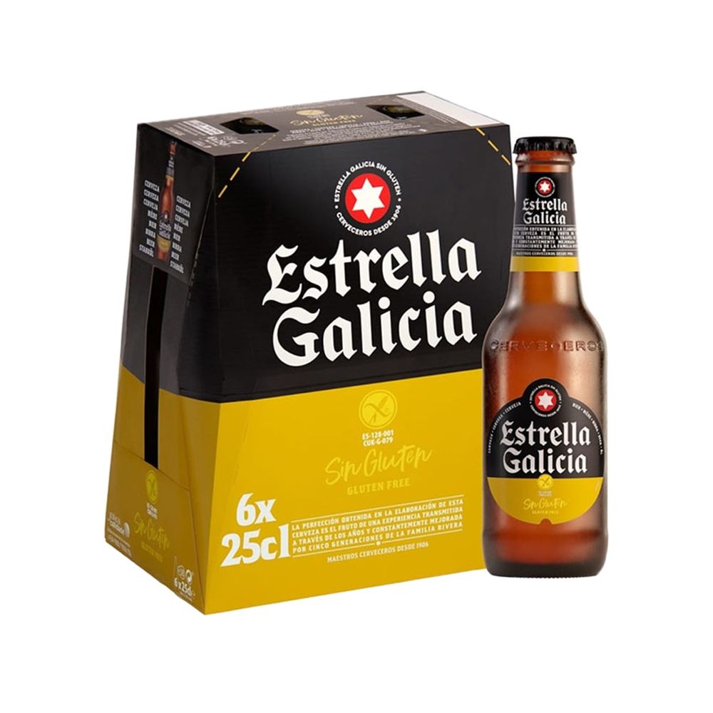  - Estrella Galicia Especial Gluten Free Beer 6x25cl (1)