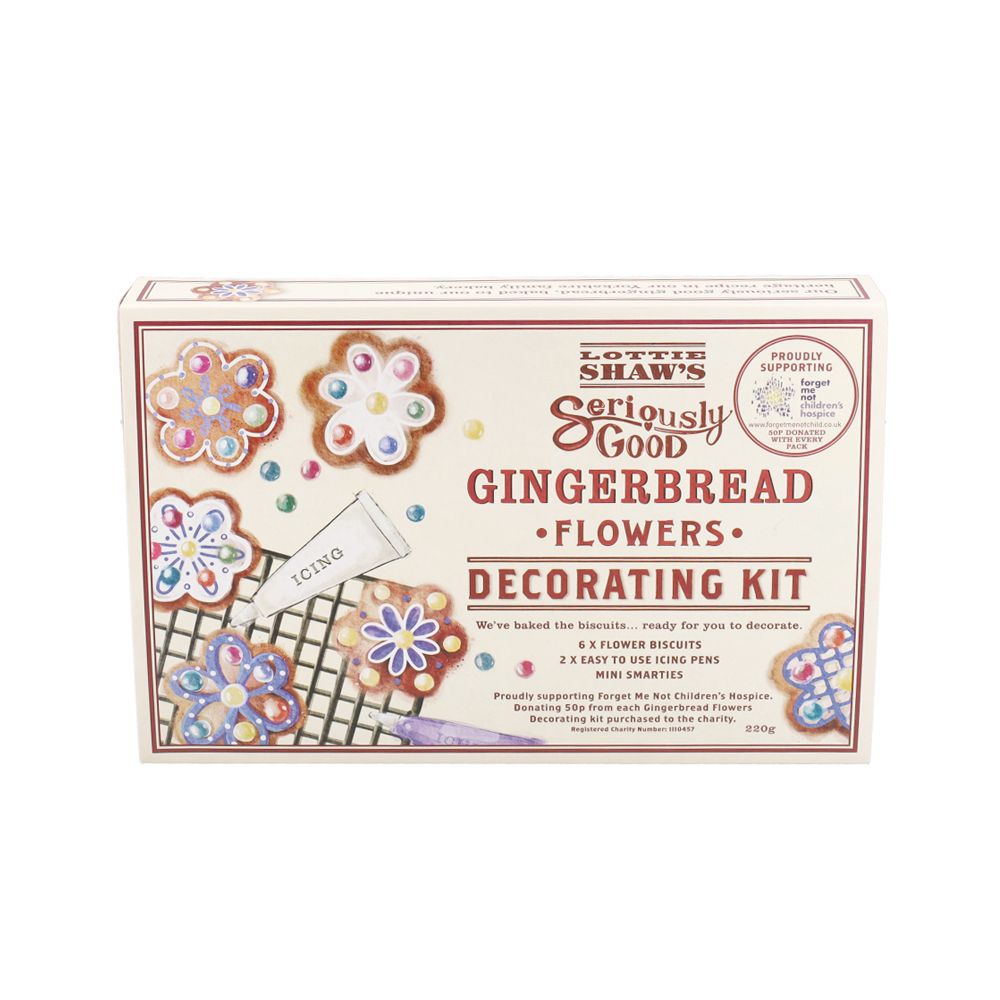  - Kit Decoração Lottie Shaws Gingerbread Flor 220g (1)