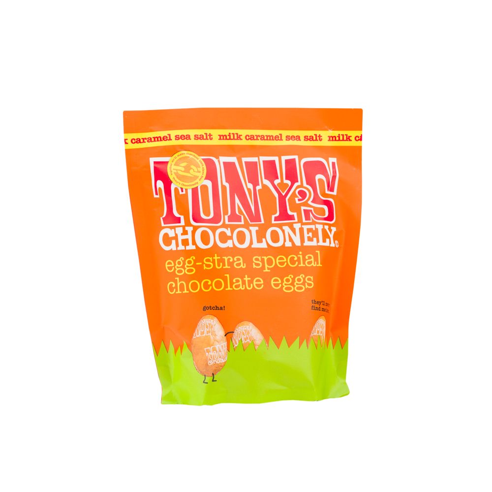  - Tony Chocolonely Salted Caramel Chocolate Eggs 178g (1)