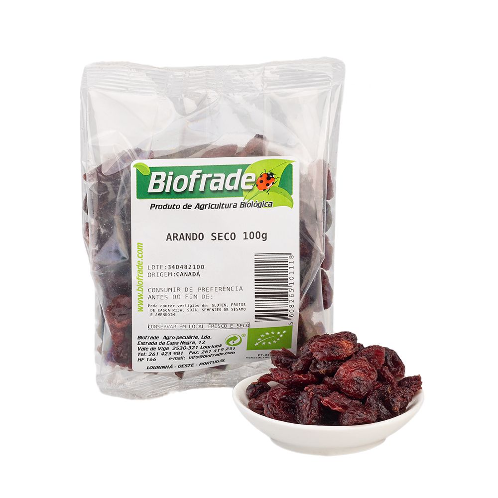  - Biofrade Organic Dried Cranberries 100g (1)
