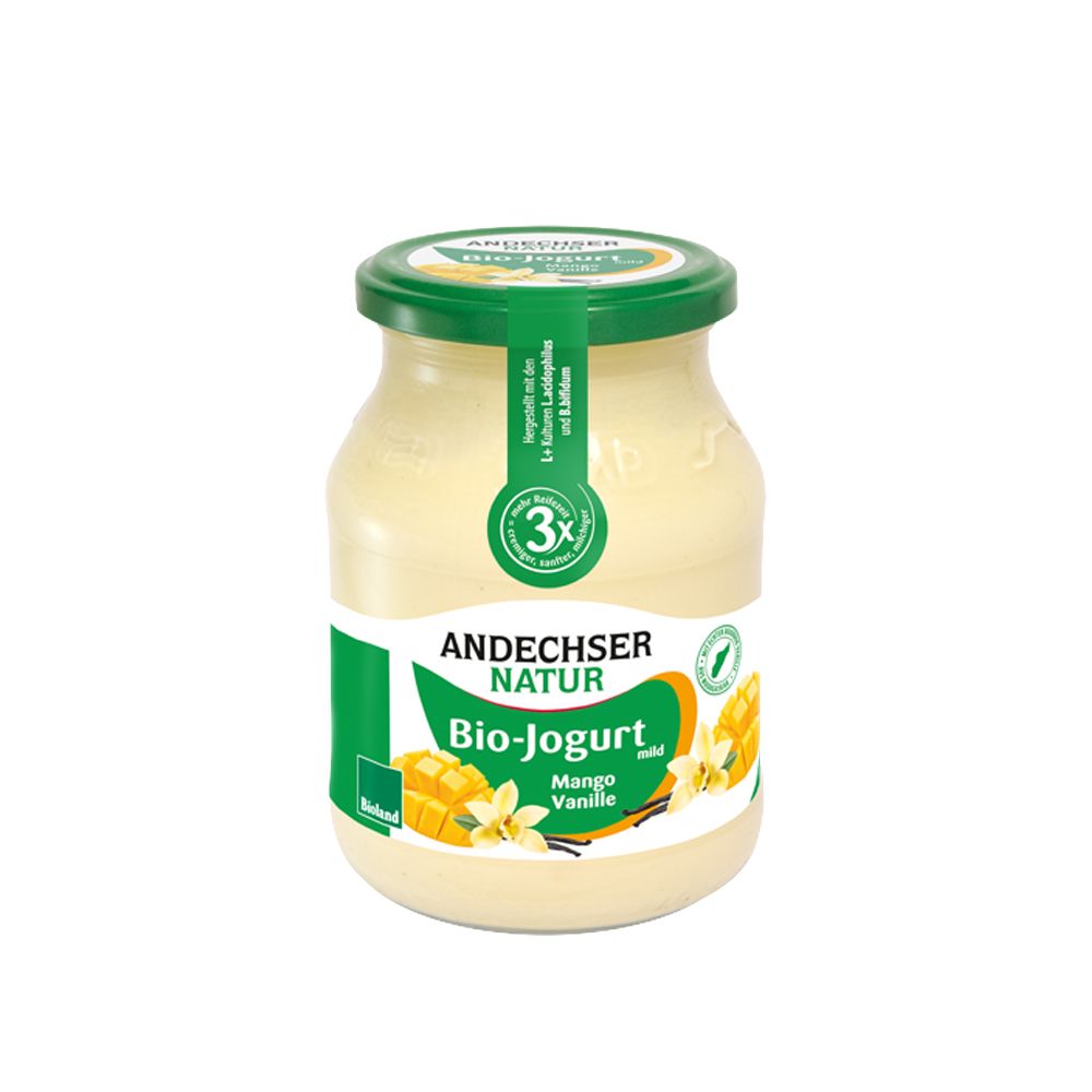  - Andechser Peach Passion Fruit 3.8% Organic Yogurt 500g (1)