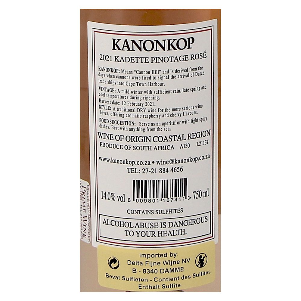  - Vinho Rosé Kanonkop Kadette Pinotage 75cl (2)