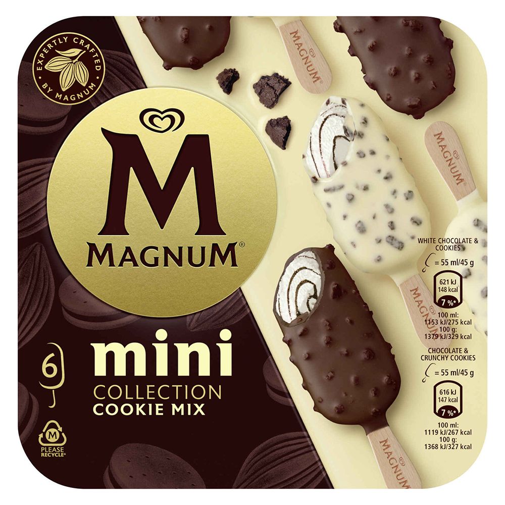  - Magnum Cookie Mix Mini Ice Cream 6un=330ml (1)
