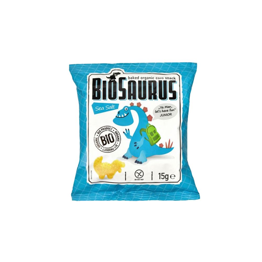  - Biosaurus Organic Sea Salt Corn Snack 15g (1)