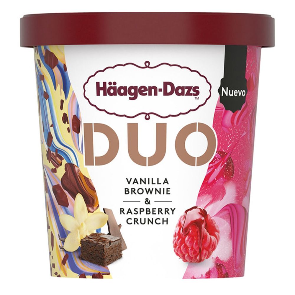  - Haagen Dazs Duo Brownie Vanilla & Raspberry Ice Cream 420ml (1)