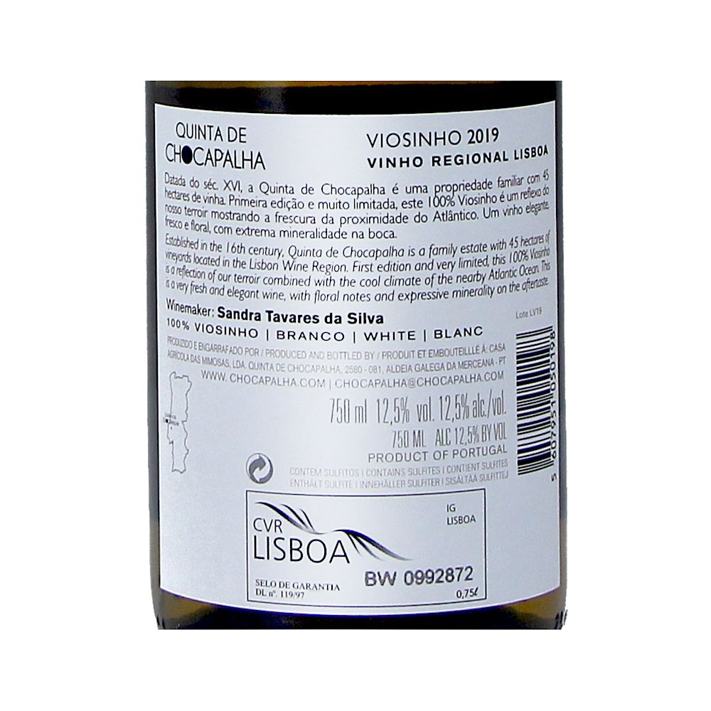  - Vinho Branco Quinta Chocapalha Viosinho 75cl (2)