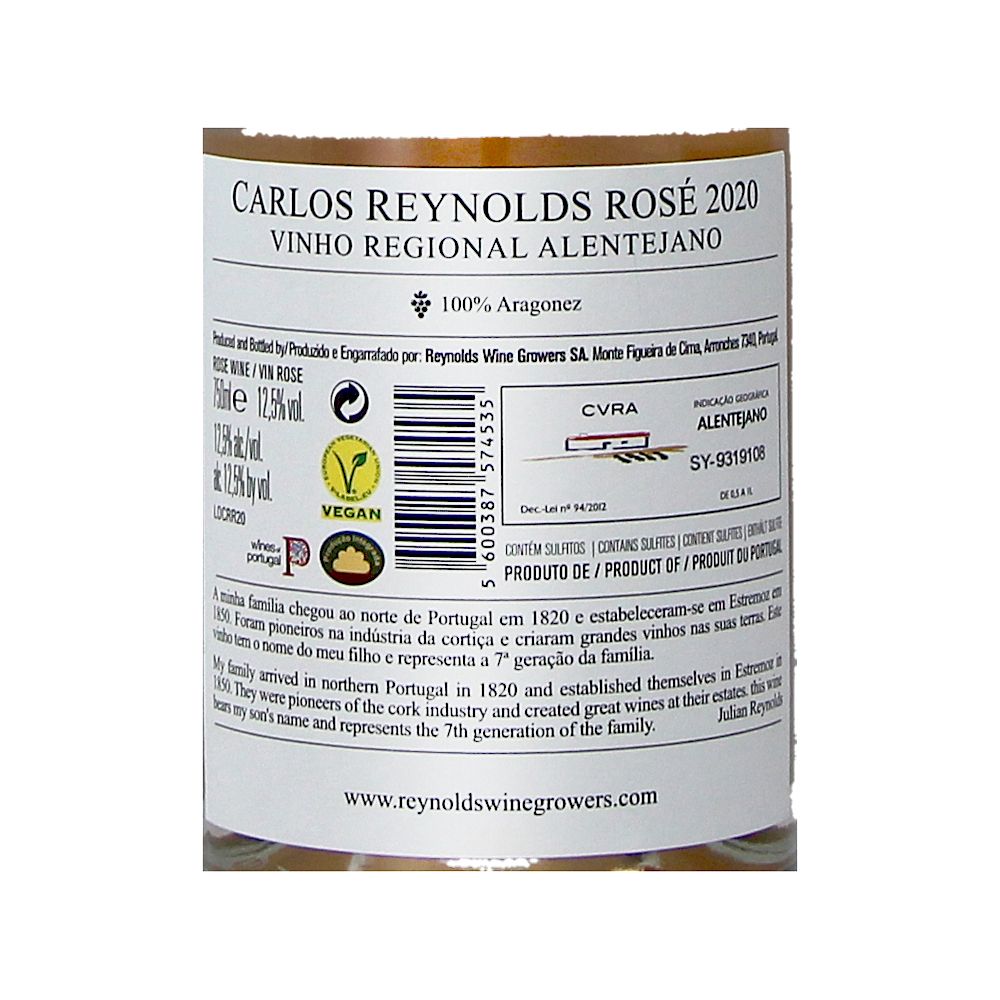  - Carlos Reynolds Rosé Wine 75cl (2)