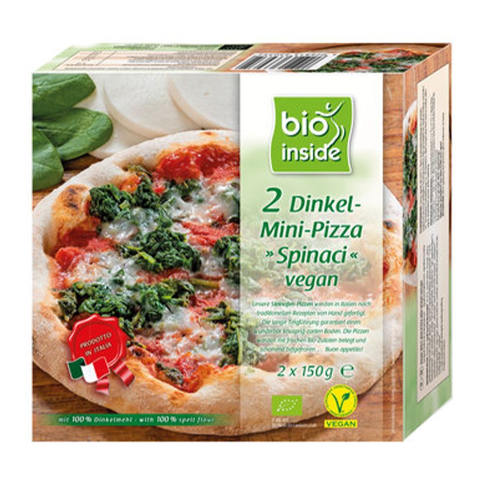  - Pizza Vegan Bio Inside Espinafres Biológica 2x150g (1)