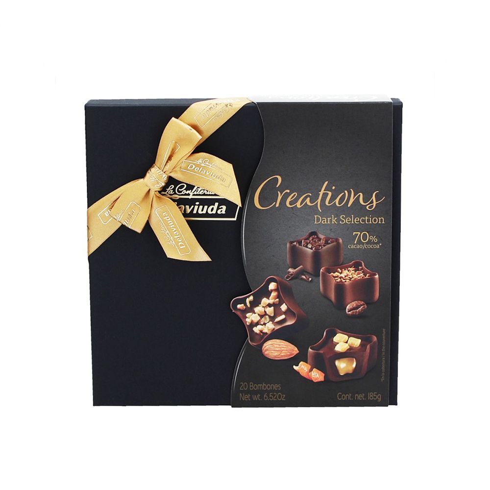 - Bombons Delaviuda Creations Chocolate Negro 185g (1)