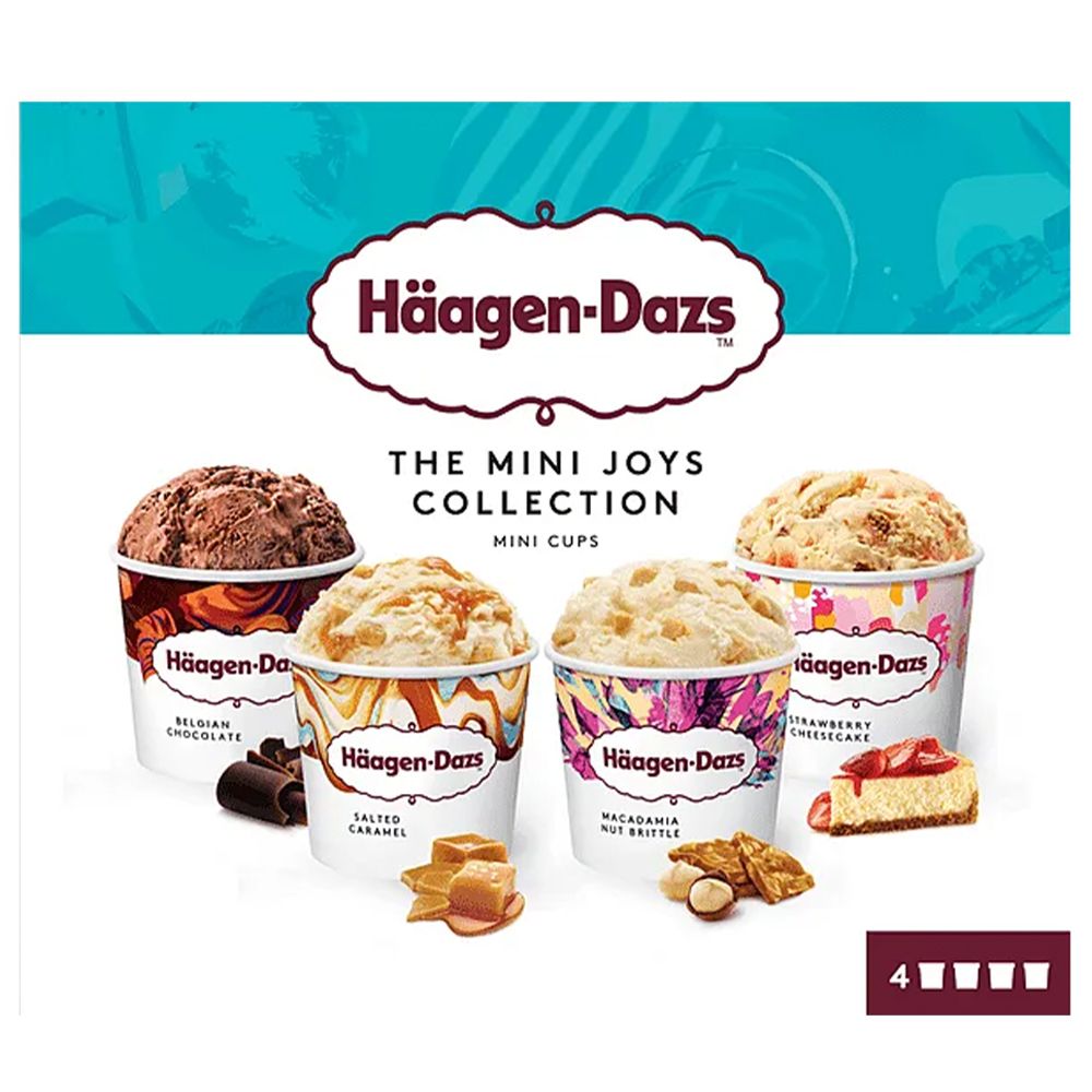  - Haagen Dazs Joys Collection Mini Cups Ice Cream 4x95ml (1)