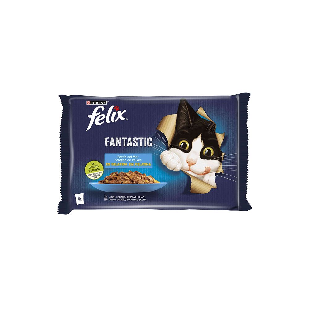  - Felix Fantastic Cat Wet Food Fish Selection 4x85g (1)