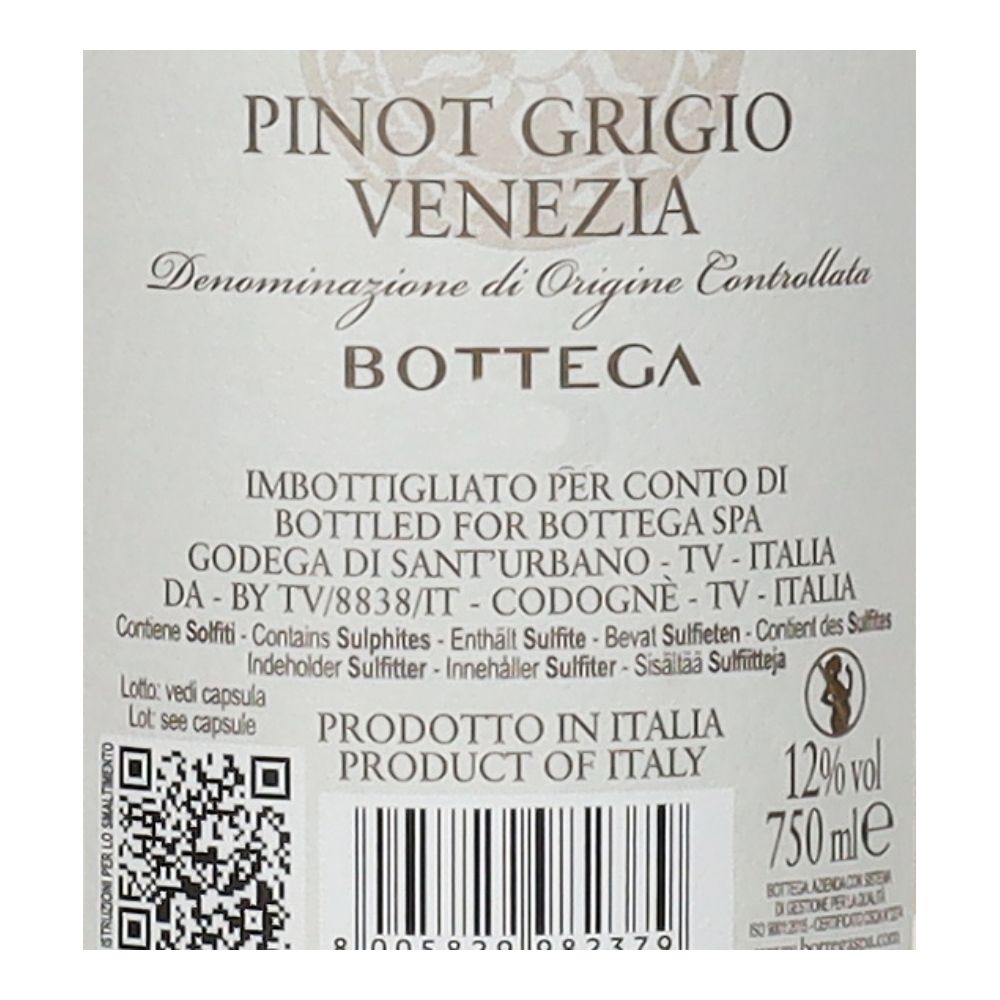 - Bottega Pinot Griggio White Wine 75cl (2)