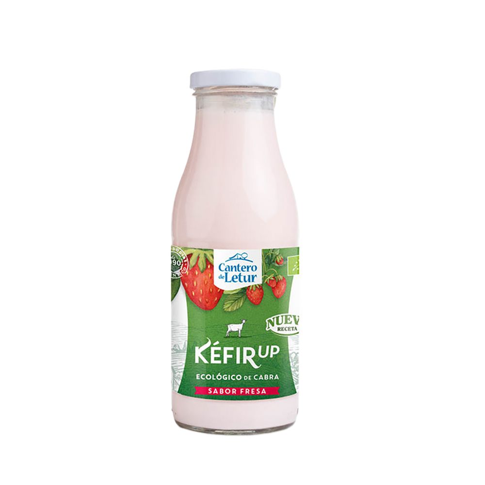  - Cantero Letur Organic Strawberry Goat Kefir 500ml (1)