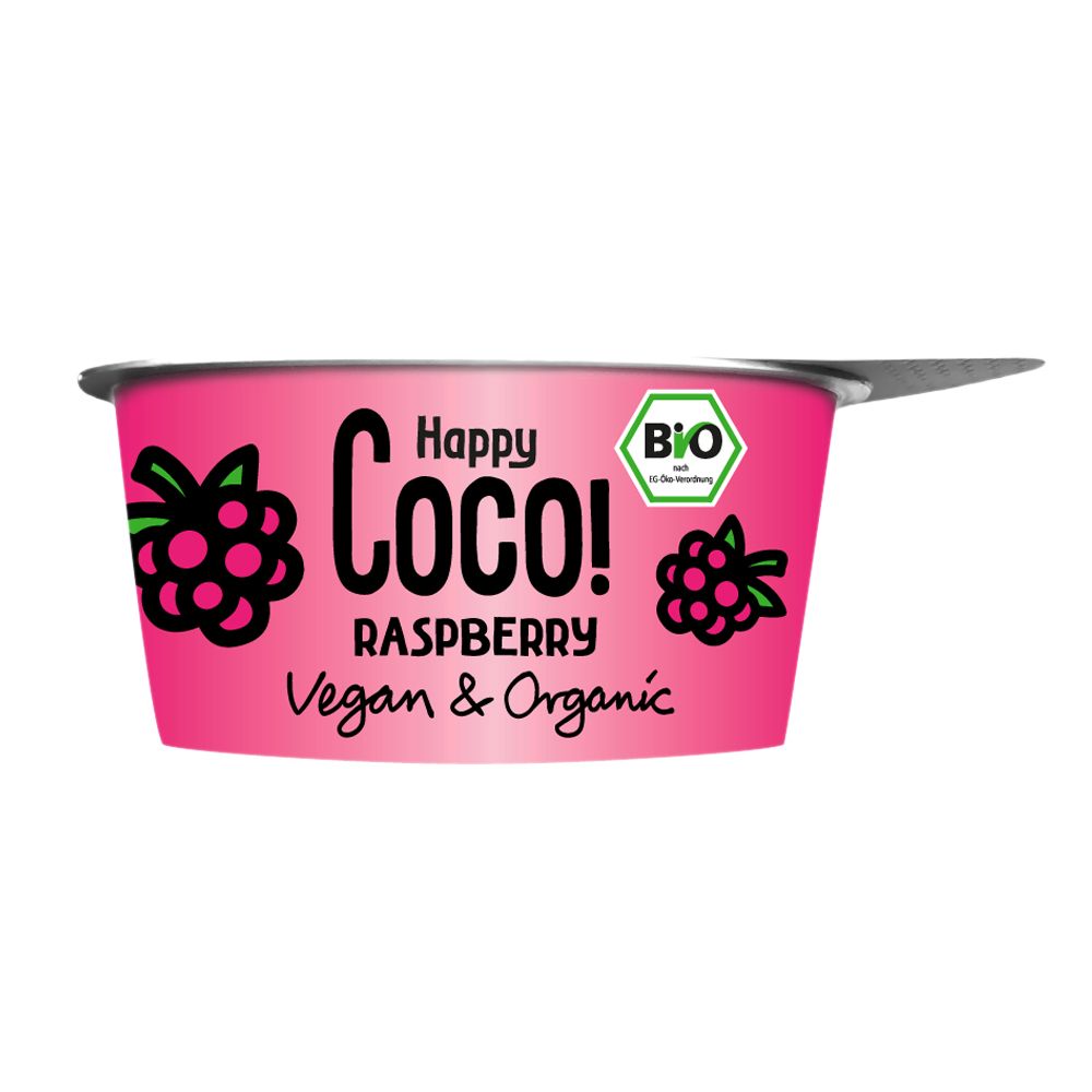  - Happy Coco Organic Vegan Raspberry Dessert 125g (1)