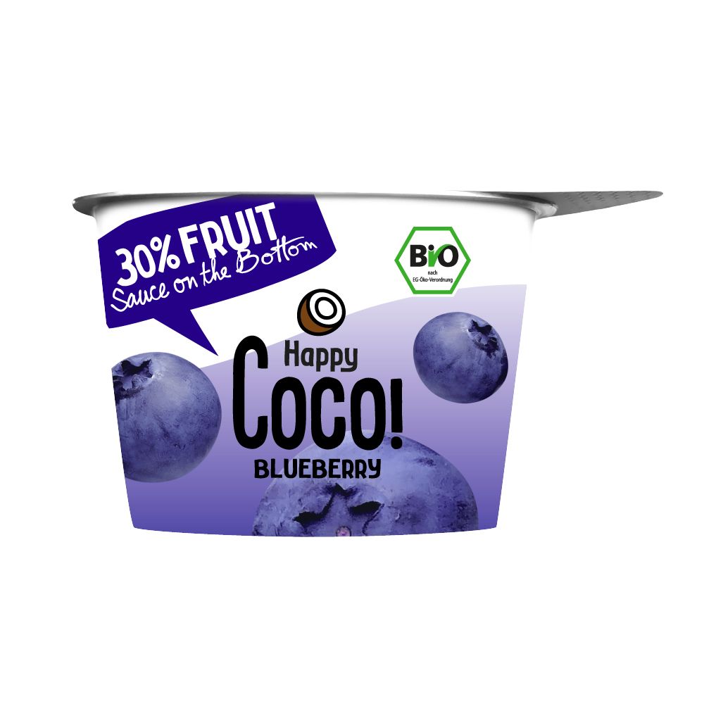  - Happy Coco Organic Vegan Blueberry Dessert 250g (1)