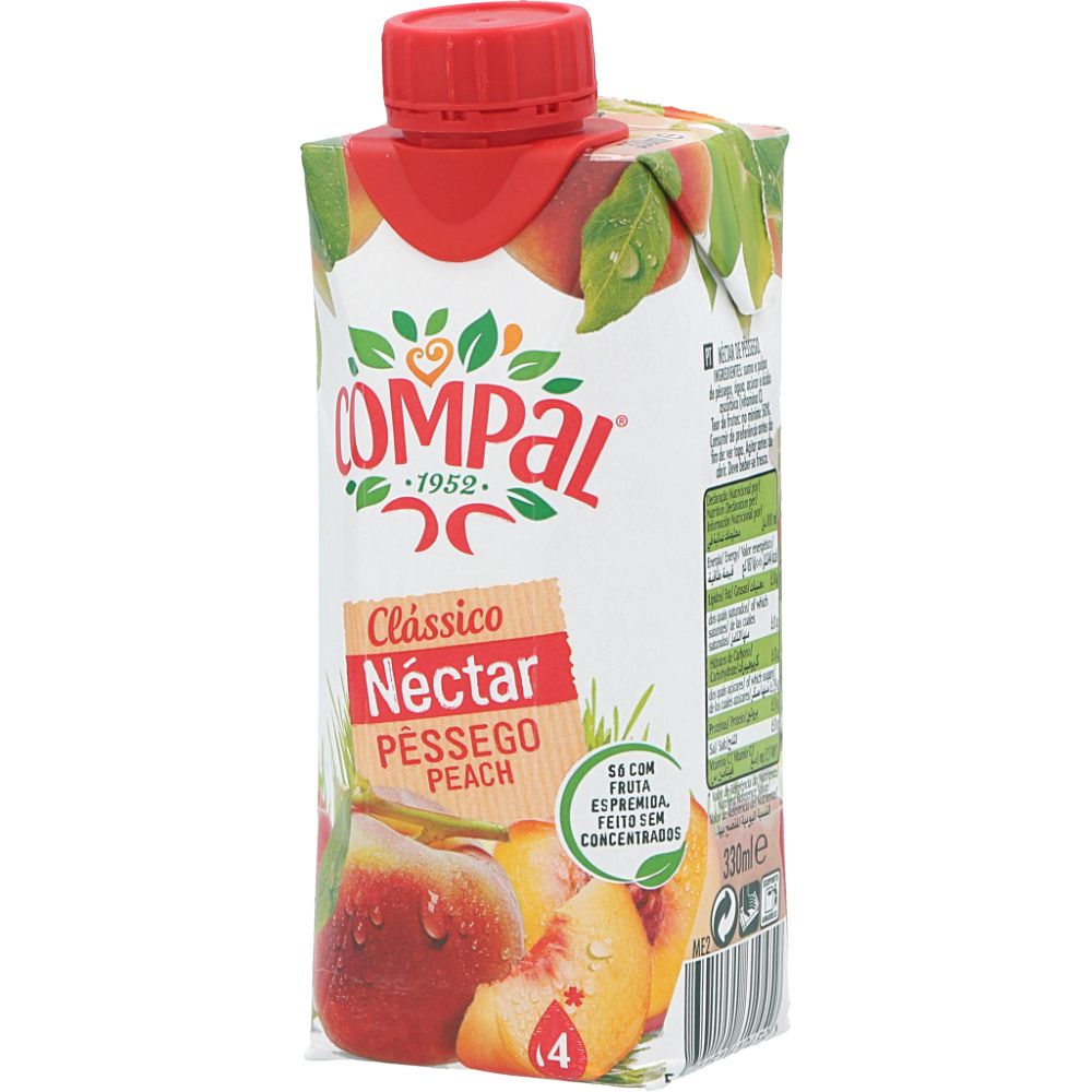  - Compal Clássico Peach Nectar 33cl (1)